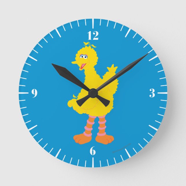 Big Bird Graphic Runde Wanduhr (Vorderseite)