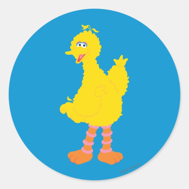 Big Bird Graphic Runder Aufkleber (Vorderseite)