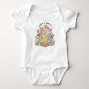 Big Bird   Grow Kindness floral Graphic Baby Strampler