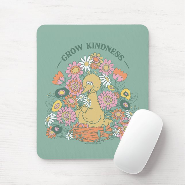 Big Bird | Grow Kindness floral Graphic Mousepad (Mit Mouse)