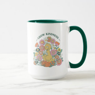 Big Bird   Grow Kindness floral Graphic Tasse