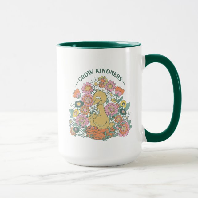 Big Bird | Grow Kindness floral Graphic Tasse (Rechts)
