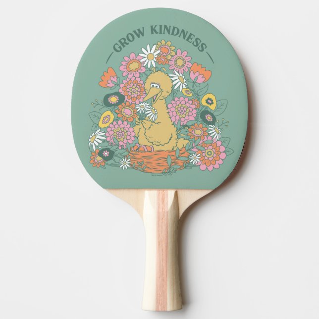 Big Bird | Grow Kindness floral Graphic Tischtennis Schläger (Vorderseite)