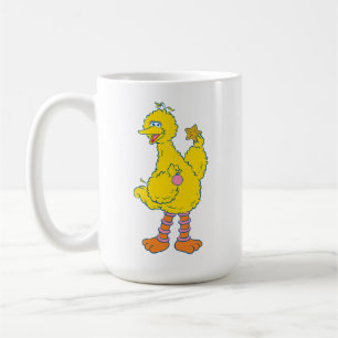 Big Bird hält Weihnachtsfeiertage ab Kaffeetasse