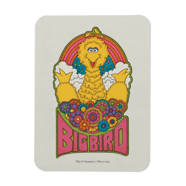 Big Bird | Psychedelisch Magnet (Vertikal)
