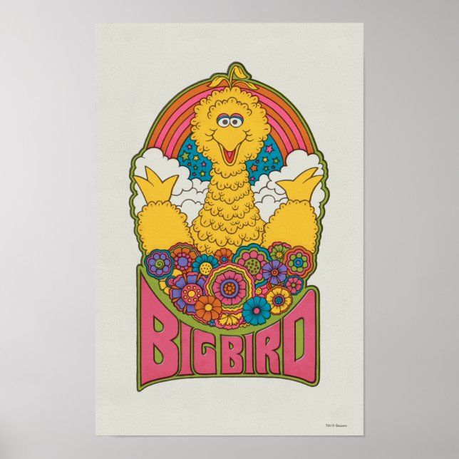 Big Bird | Psychedelisch Poster (Vorne)
