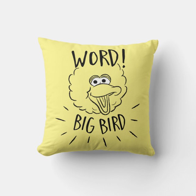 Big Bird Skate Logo - Word! Big Bird Kissen (Vorderseite)