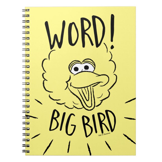 Big Bird Skate Logo - Word! Big Bird Notizblock (Vorderseite)