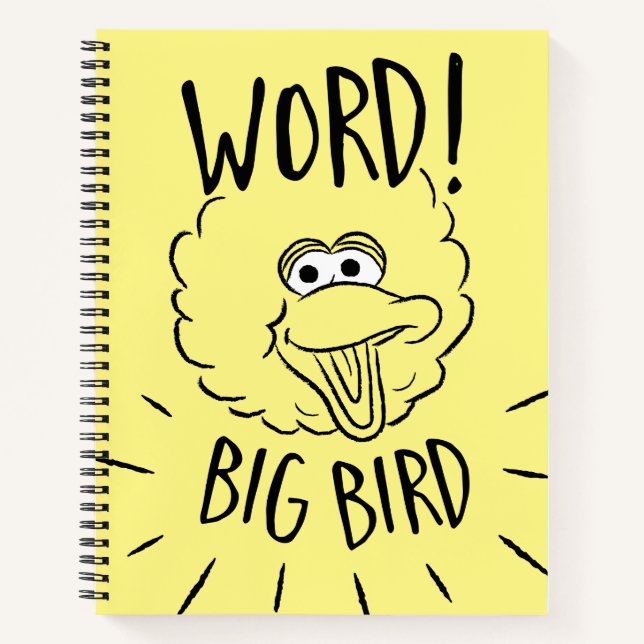 Big Bird Skate Logo - Word! Big Bird Notizbuch (Vorderseite)