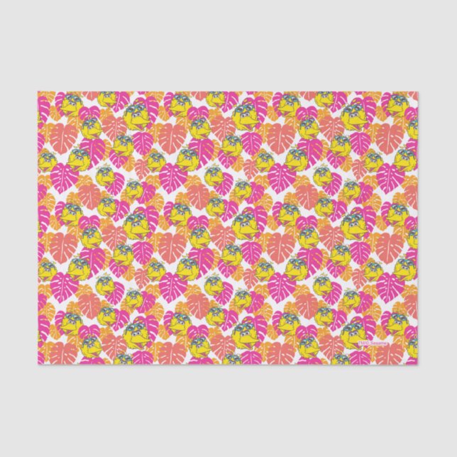 Big Bird | Tropisches Muster Seidenpapier (Vorderseite)