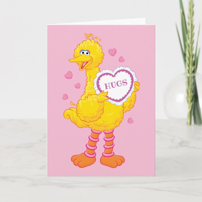 Big Bird Valentine Feiertagskarte (Vorderseite)