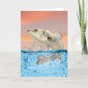 Big Birthday Fisch im Wasser Karte