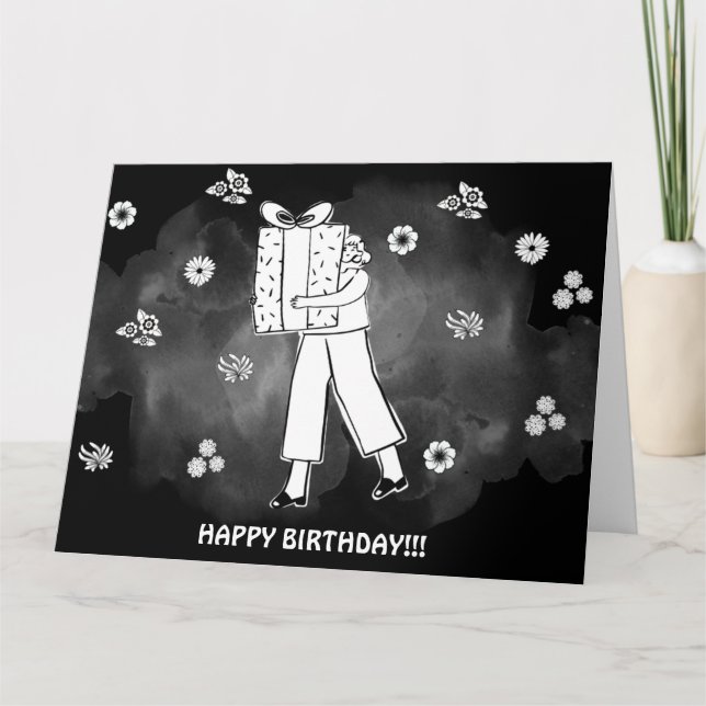 BIG BIRTHDAY GIFT CARD KARTE (Vorderseite)