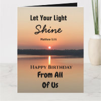 Big Birthday Lasse deinen Light Shine Scriptural T