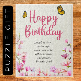 Big Birthday Mama Rosa Blumenschrift Puzzle