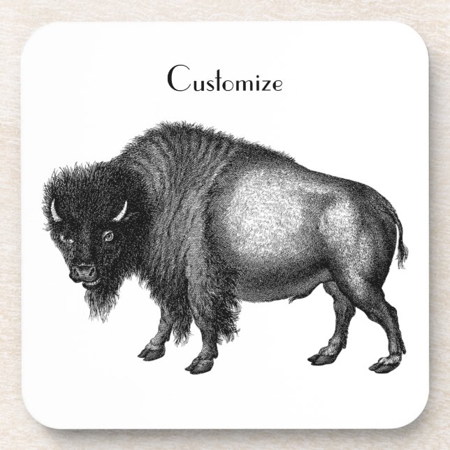 Big Bison Buffalo Thunder_Cove Getränkeuntersetzer (Vorderseite)
