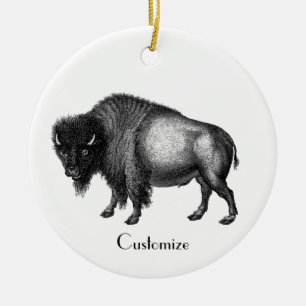 Big Bison Buffalo Thunder_Cove  Keramik Ornament