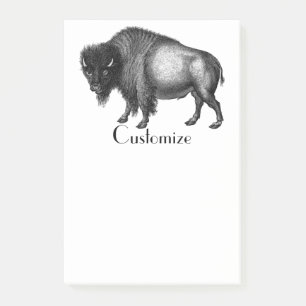 Big Bison Buffalo Thunder_Cove Post-it Klebezettel