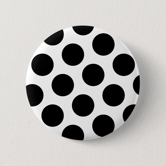 Big Black Diagonal Dots Button (Vorderseite)