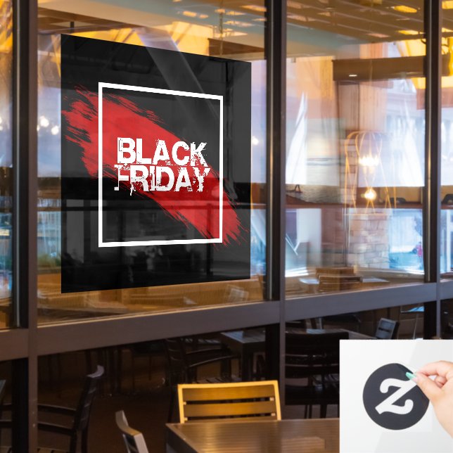 Big BLACK FRIDAY SALE Window Fensteraufkleber (Restaurantfenster)