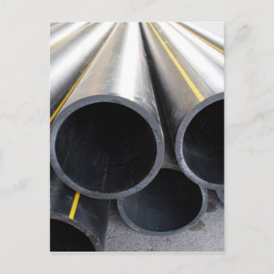 Big Black Pipe Schließkunststoff mit großem Durchm Postkarte