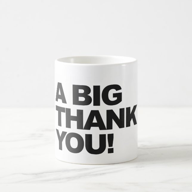 Big Black Vielen Dank Tasse (Mittel)