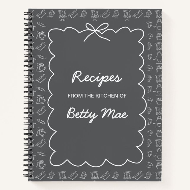Big Blank Cookbook Write Your Own Favorite Recipe  Notizbuch (Vorderseite)