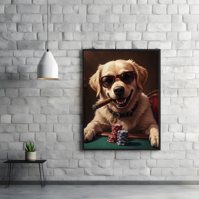 Big Blinds, größerer Appetit, gleicher Labrador Poster (Von Creator hochgeladen)