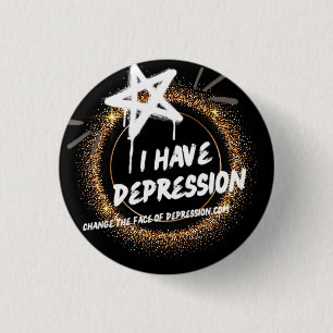 Big Bling Spray Farbe Ich habe Depression Button