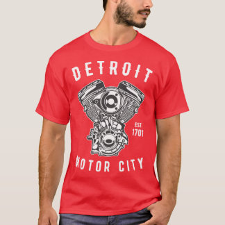 Big Block Motor City Michigan Enthusiasten Neuheit T-Shirt