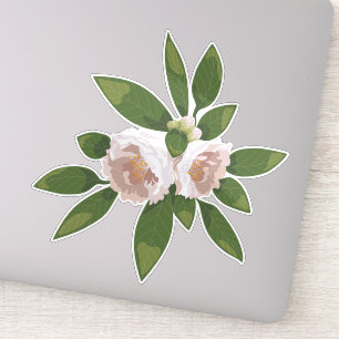 Big Bloom Camellia Charm Aufkleber