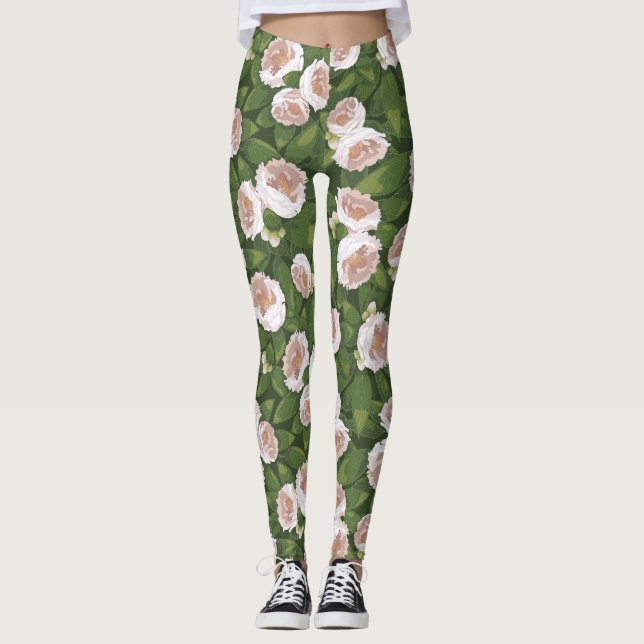 Big Bloom Camellia Charm Leggings (Vorderseite)