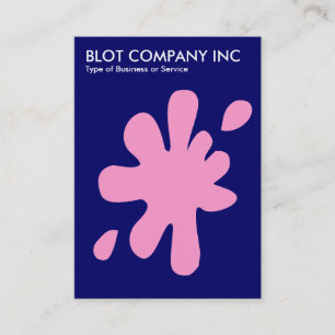 Big Blot - Rosa auf Dunkelblau 000066 Visitenkarte