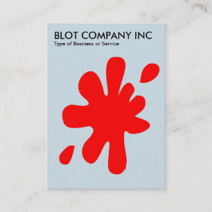 Big Blot - Rot auf blass D0E0E8 Visitenkarte
