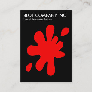Big Blot - Rot auf schwarz Visitenkarte