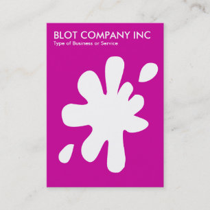 Big Blot - White on Deep Magenta CC0099 Visitenkarte
