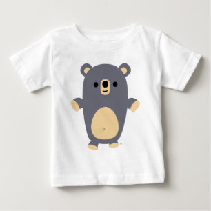 Big Blue Cartoon Bear Baby T - Shirt