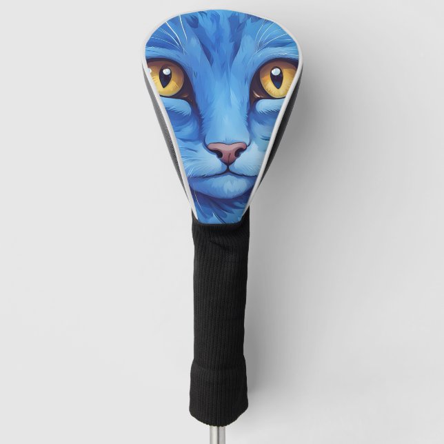 Big Blue Cat Golf Headcover (Vorderseite)