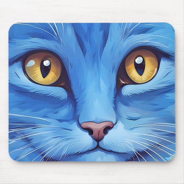 Big Blue Cat Mousepad (Vorne)
