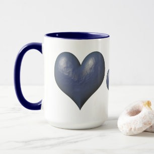 Big Blue Heart of Stone Tasse