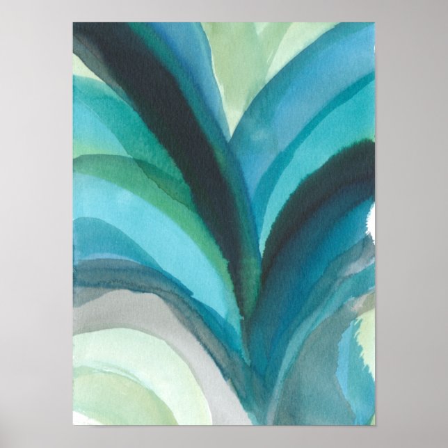 Big Blue Leaf I Poster (Vorne)