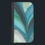 Big Blue Leaf I Samsung S4 Geldbeutel Hülle<br><div class="desc">Zuhause Décor</div>