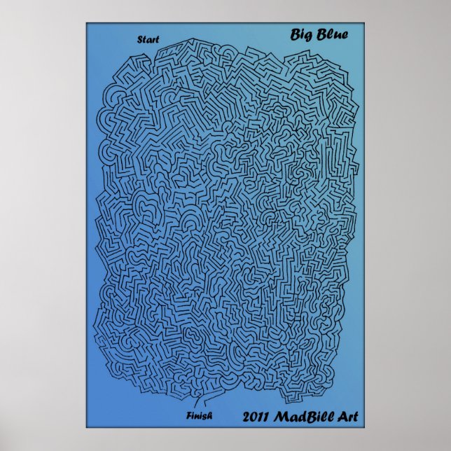 Big Blue Maze Poster (Vorne)