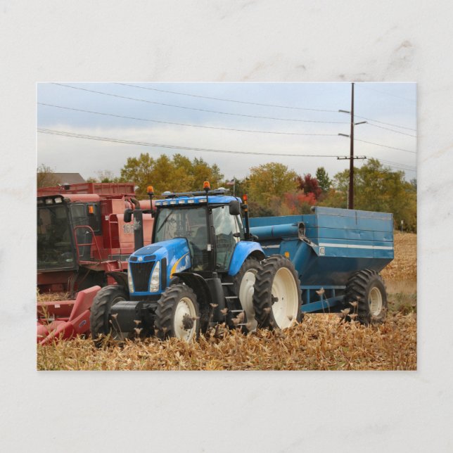 Big Blue Postkarte (Vorderseite)