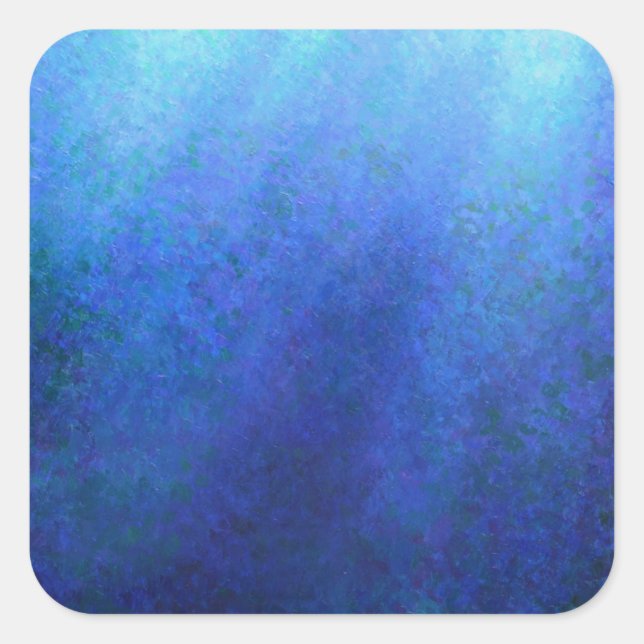 Big Blue Quadratischer Aufkleber (Vorderseite)