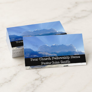 Big Blue Sky Church Business Cards Visitenkarte