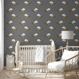 Big Bold Bee Pattern Tapete