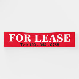 BIG BOLD FÜR LEASE SIGNAGE BANNER Real Anwesen Sig