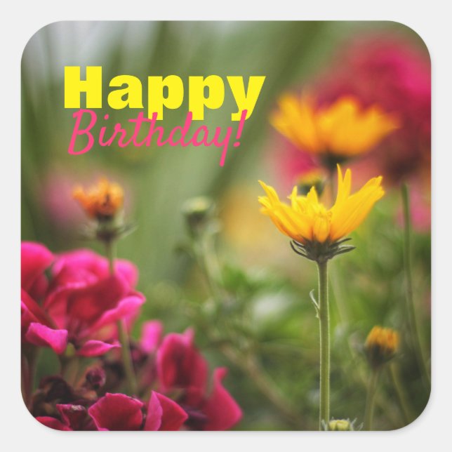 Big Bold Happy Birthday Stickers (Vorderseite)