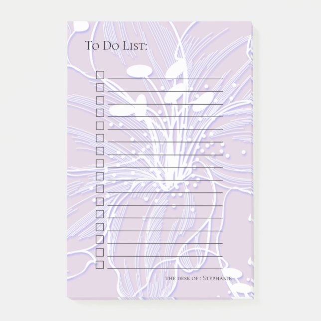 Big Bold Hibisken Blume wählen FARBE Post-it Klebezettel (Vorderseite)